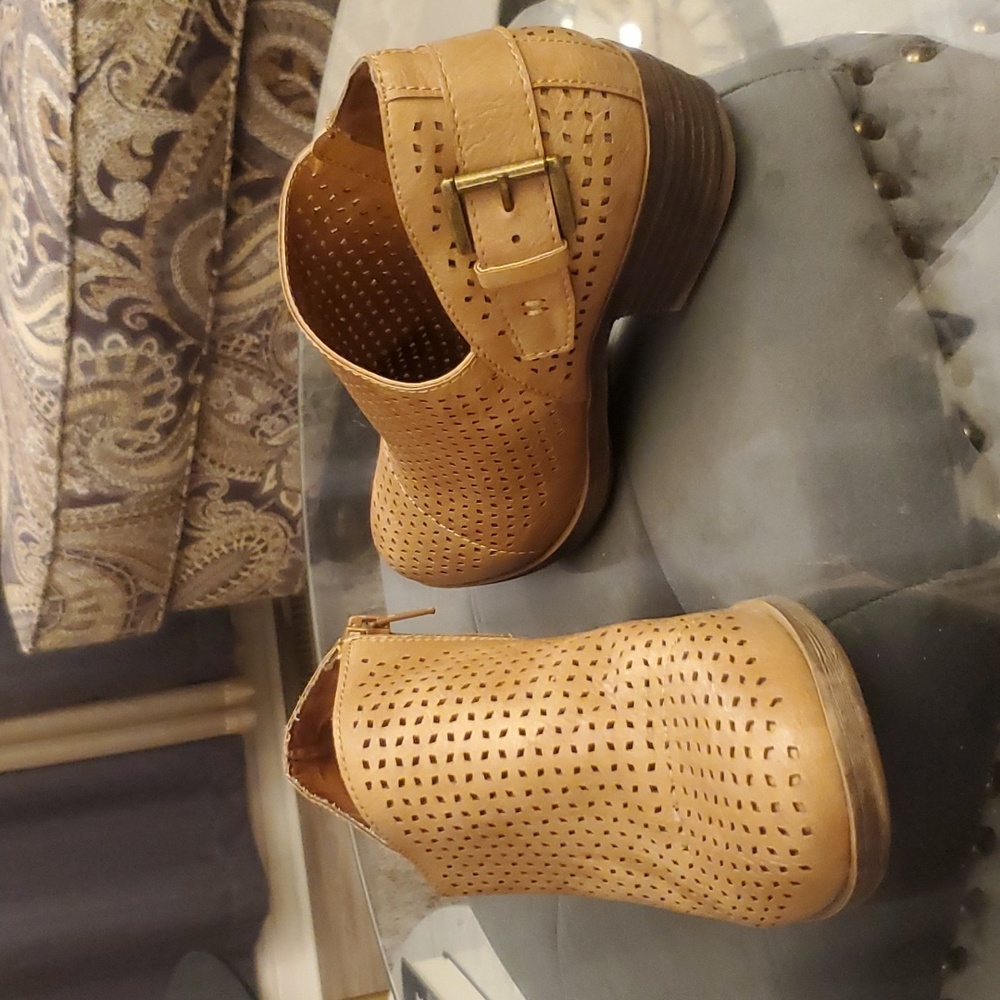 Sugar Perforated Ankle Booties